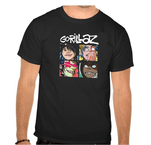 Gorillaz rock music logo - gorillaz,