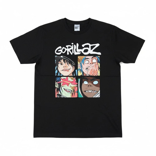 Gorillaz shirt black - t-shirt, graphic