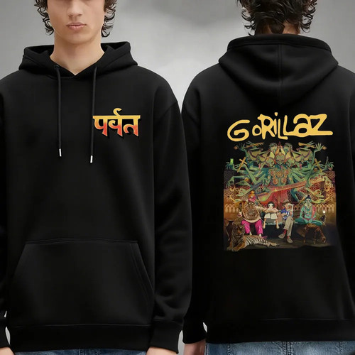 Gorillaz hoodie the mountain - gorillaz,