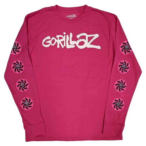 Gorillaz langarm shirt - gorillaz, t-shirt