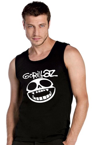 Gorillaz rock music ärmellos - gorillaz,