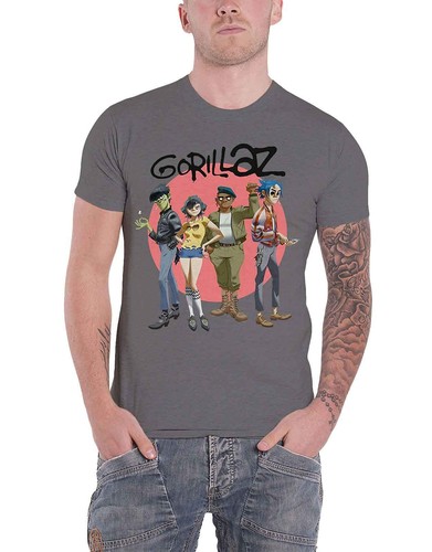 Gorillaz shirt group circle - gorillaz,